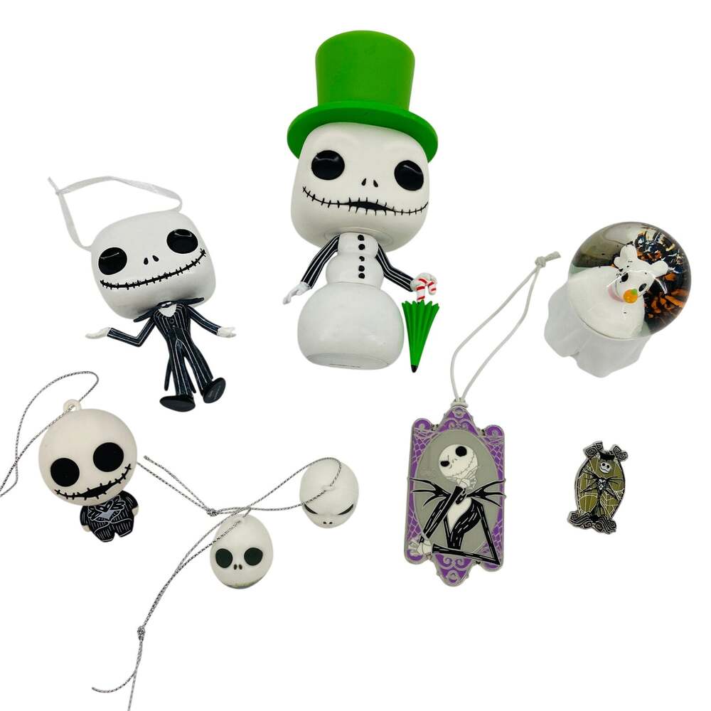 Disney Lot Jack Skellington Nightmare Before Christmas Funko Ornaments Pin